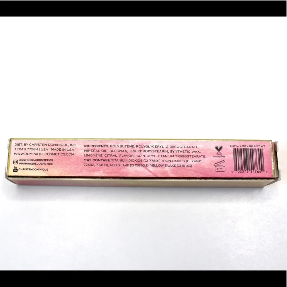 Dominique Cosmetic Peach Tea Long lasting Lipgloss